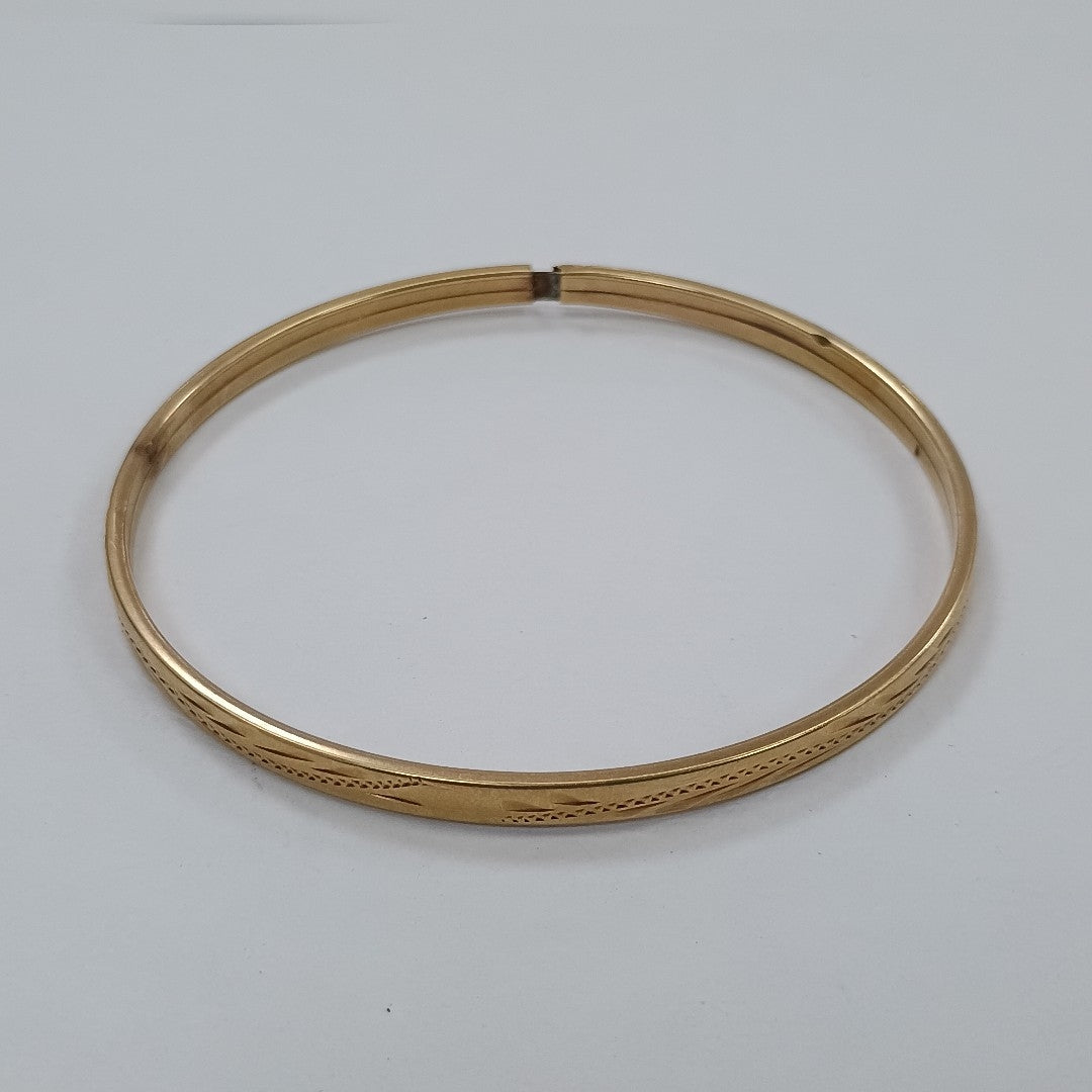 PULSERA RIGIDA ORO 10 K 4.7 GRMS (SEMINUEVO)