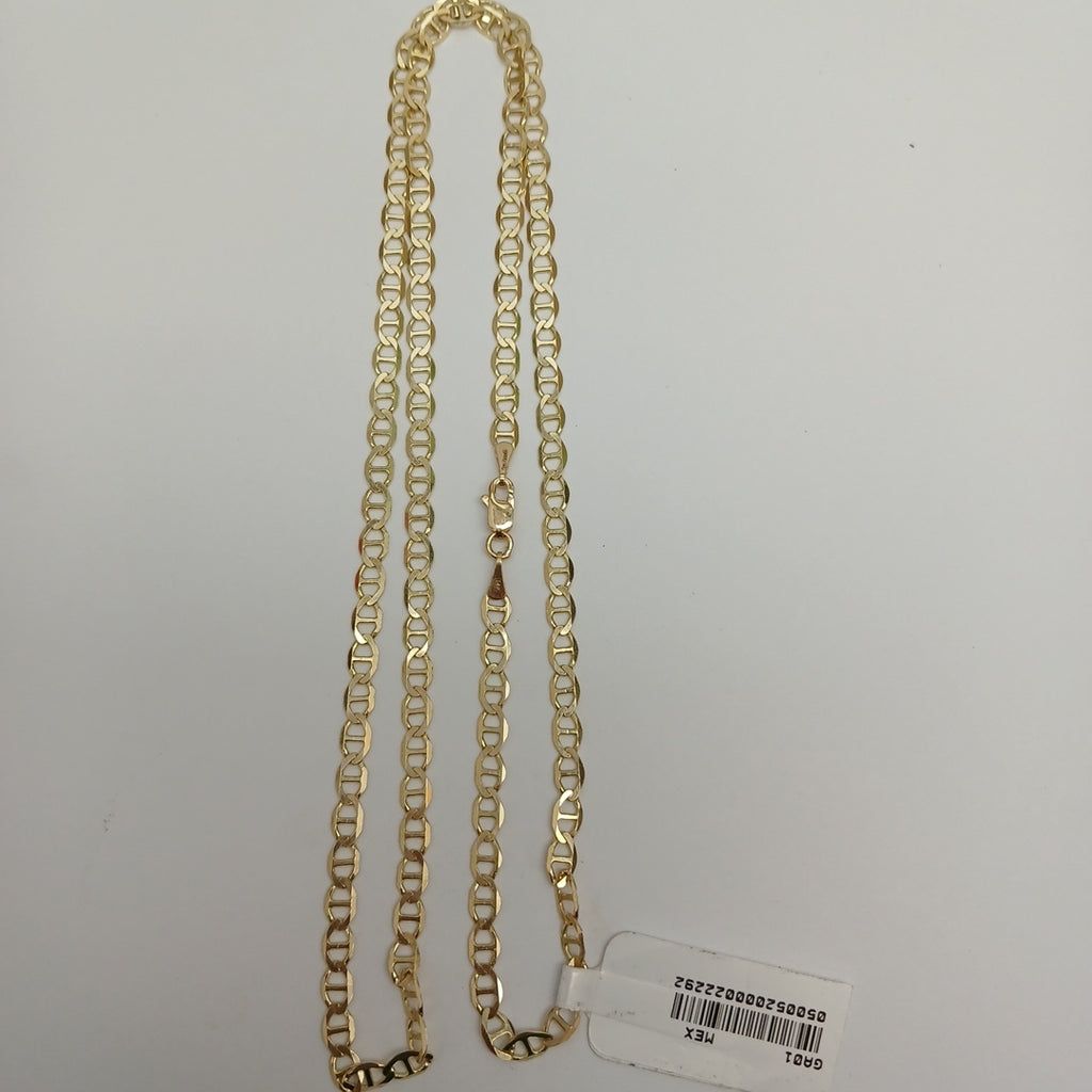 CADENAS TEJIDO MARINERA ORO 14K 60 CM 8.8 GR (NUEVO)