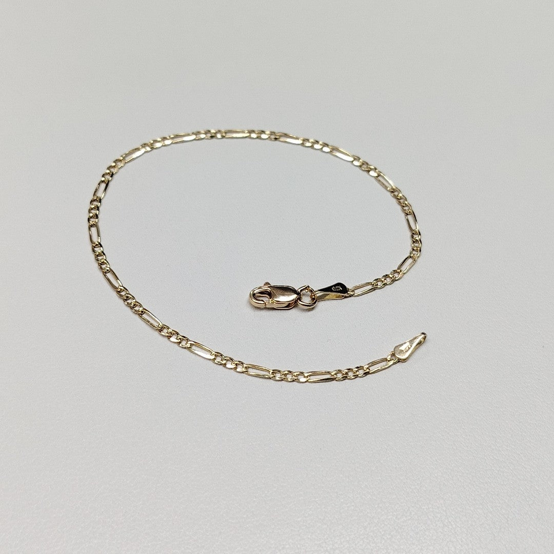 PULSERAS 3X1 ORO 14K 18 CM 1.5 GR (NUEVO)