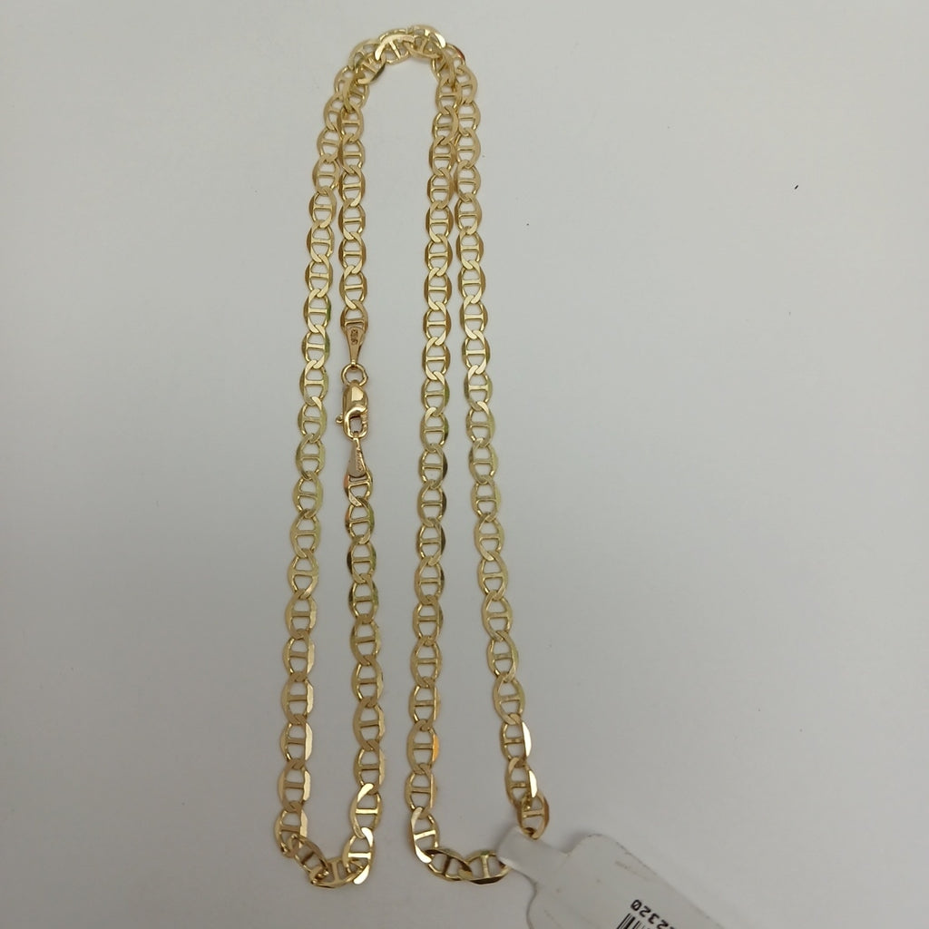 CADENAS TEJIDO MARINERA ORO 14K 50 CM 7.4 GR (NUEVO)