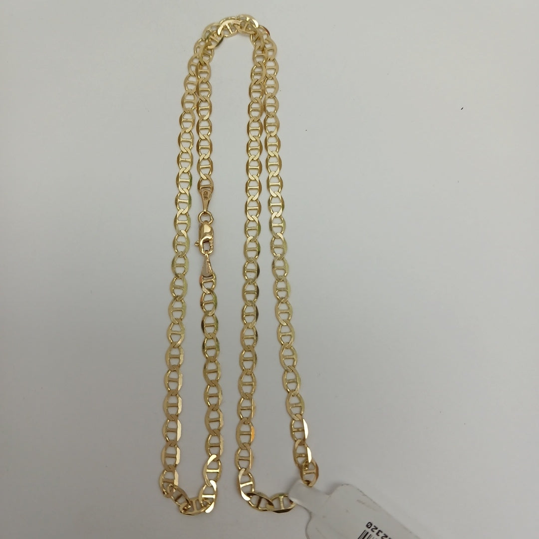 CADENAS TEJIDO MARINERA ORO 14K 50 CM 7.4 GR (NUEVO)