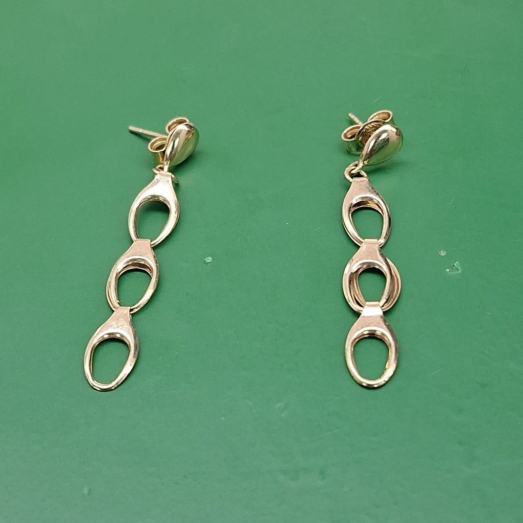 ARETES PAR ORO 14 K 1.4 GRMS (SEMINUEVO)