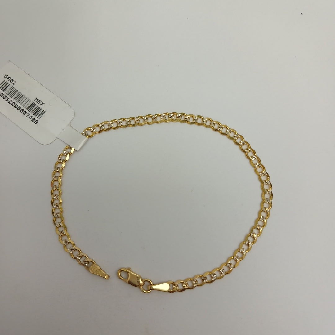 PULSERA BARBADA RODIO 3.1G 18 CM (NUEVO)