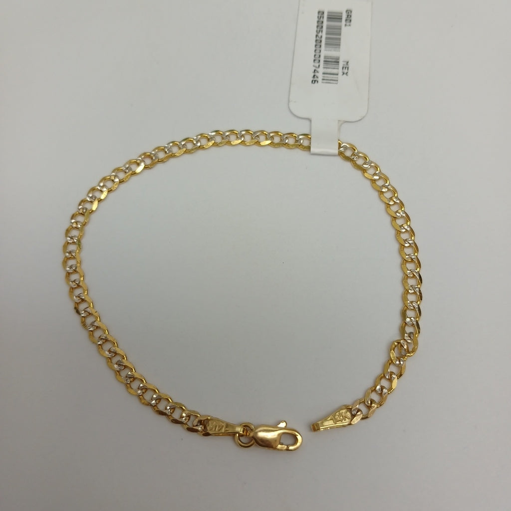 PULSERA BARBADA RODIO 3.2G 18 CM (NUEVO)