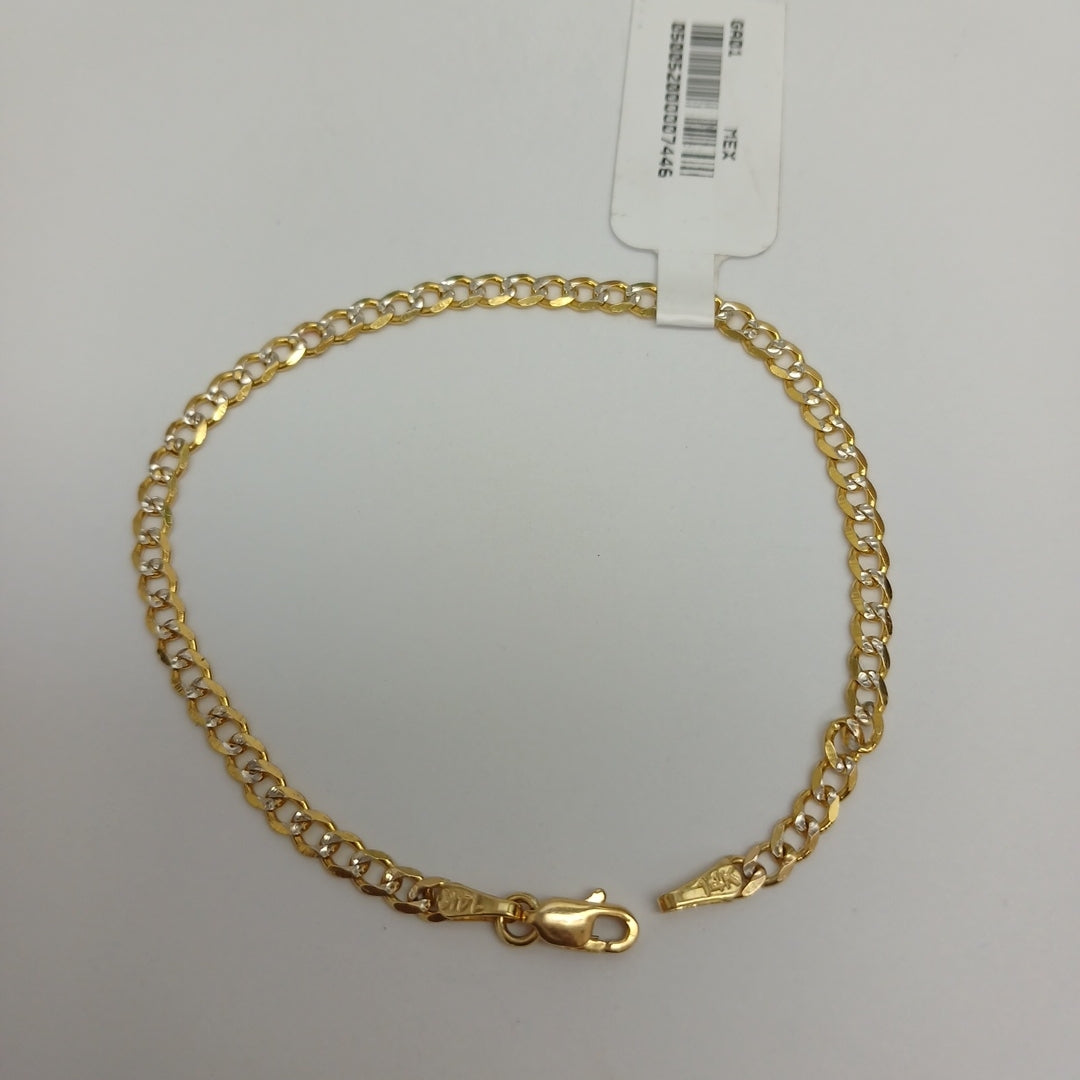 PULSERA BARBADA RODIO 3.2G 18 CM (NUEVO)