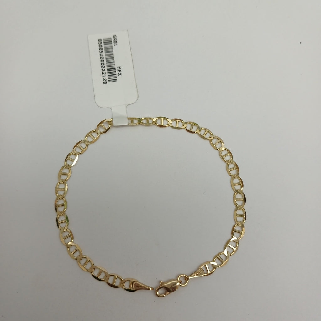 PULSERAS TEJIDO MARINERA ORO 14K 18 CM 2.8 GR (NUEVO)