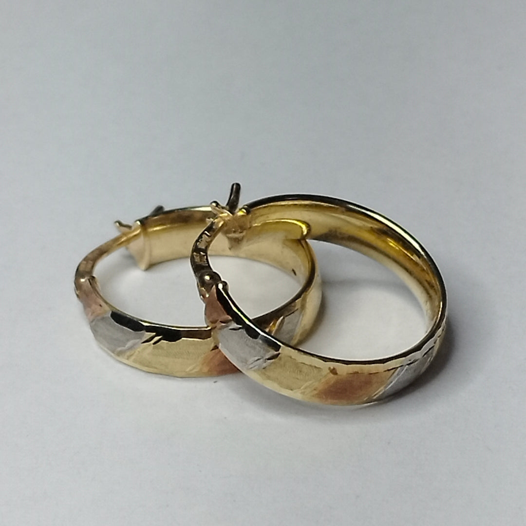 ARRACADAS PAR ORO 10 K 1.7 GRMS (SEMINUEVO)