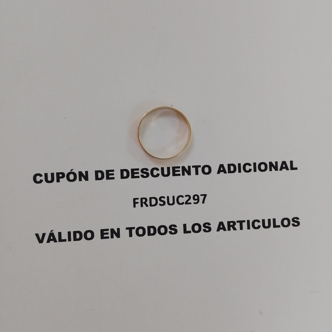 ARGOLLA ORO 10 K 1 GRMS (SEMINUEVO)