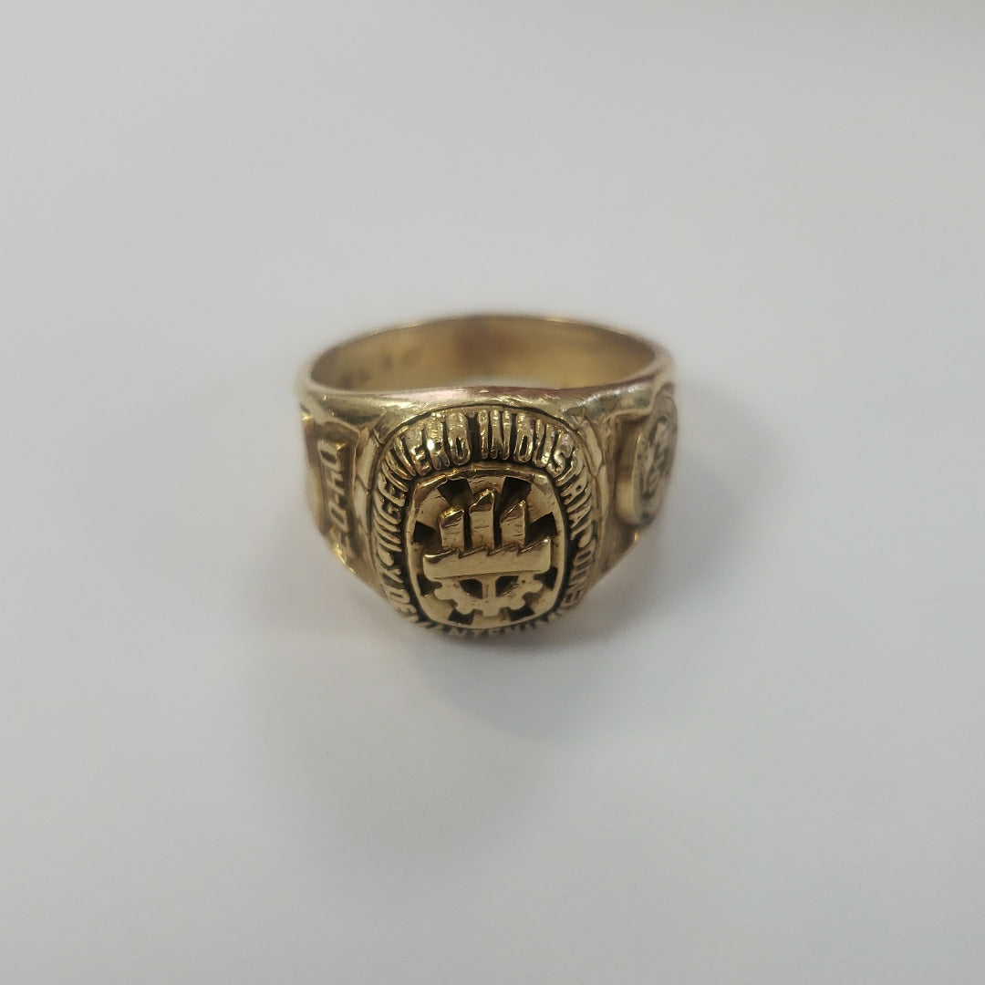 ANILLO DE GRADUACIÓN ORO 10 K 11.3 GRMS (SEMINUEVO)