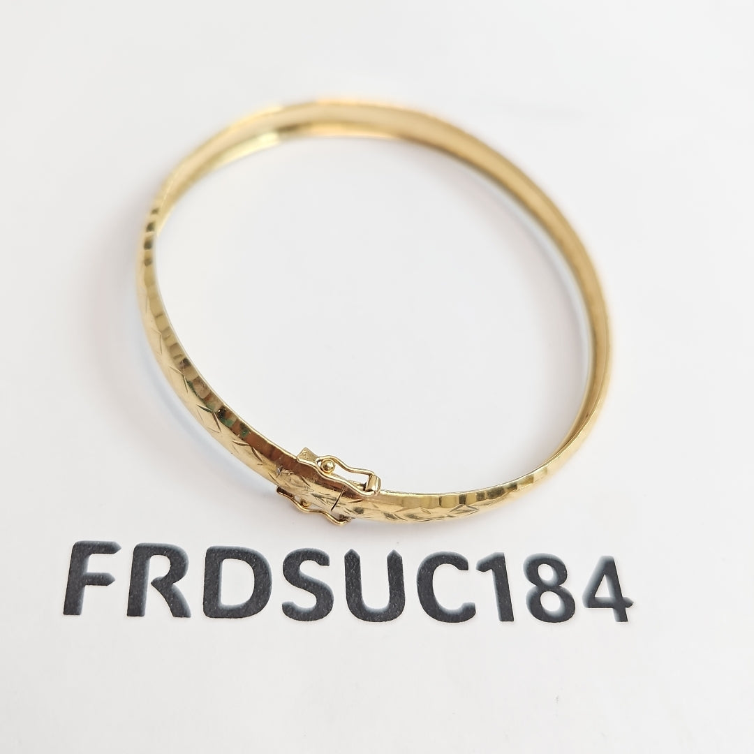 PULSERA RIGIDA ORO 14 K 5,60 GRMS (SEMINUEVO)