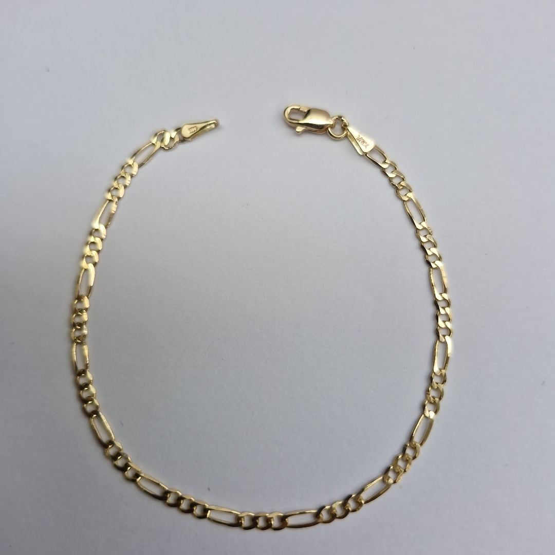 PULSERAS 3X1 ORO 14K 18 CM 1.8 GR (NUEVO)