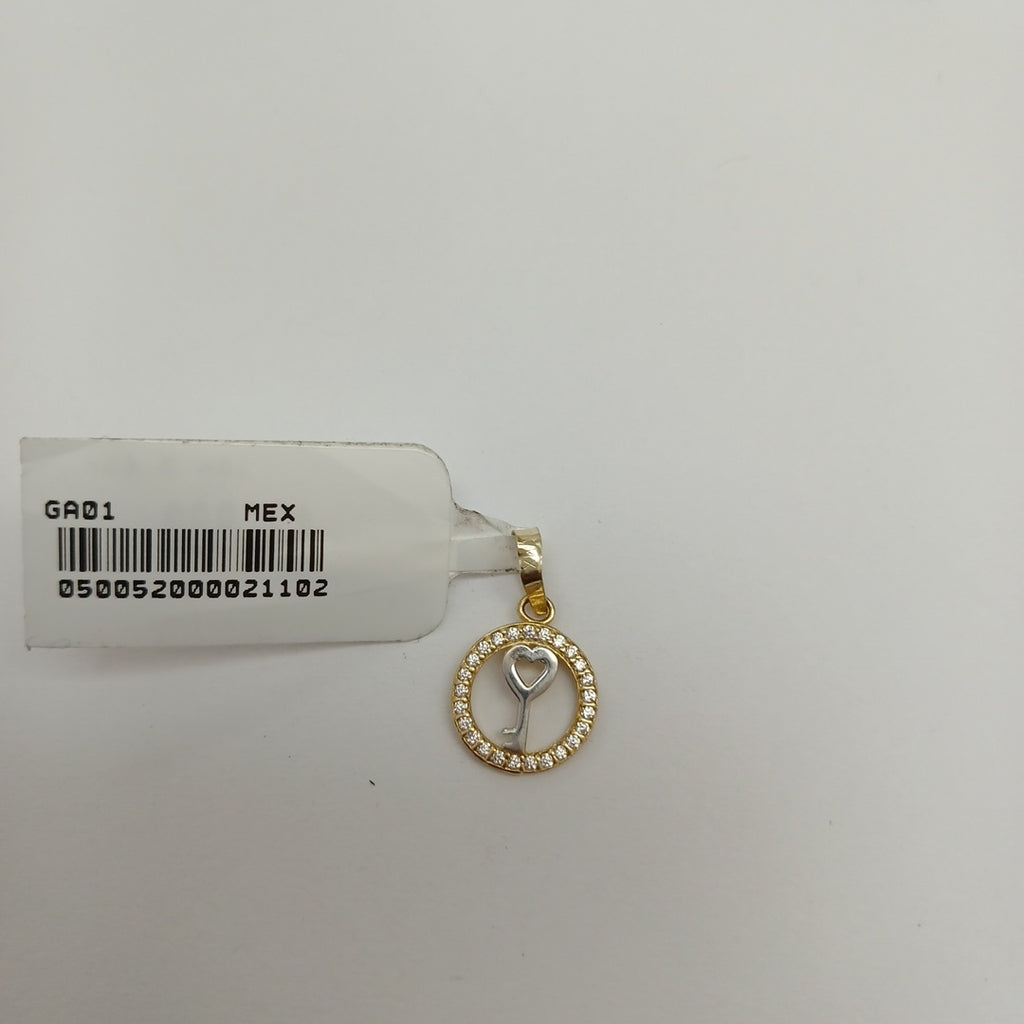 DIJES LLAVE C/CIRCONIAS ORO 10K 0.6 GR (NUEVO)