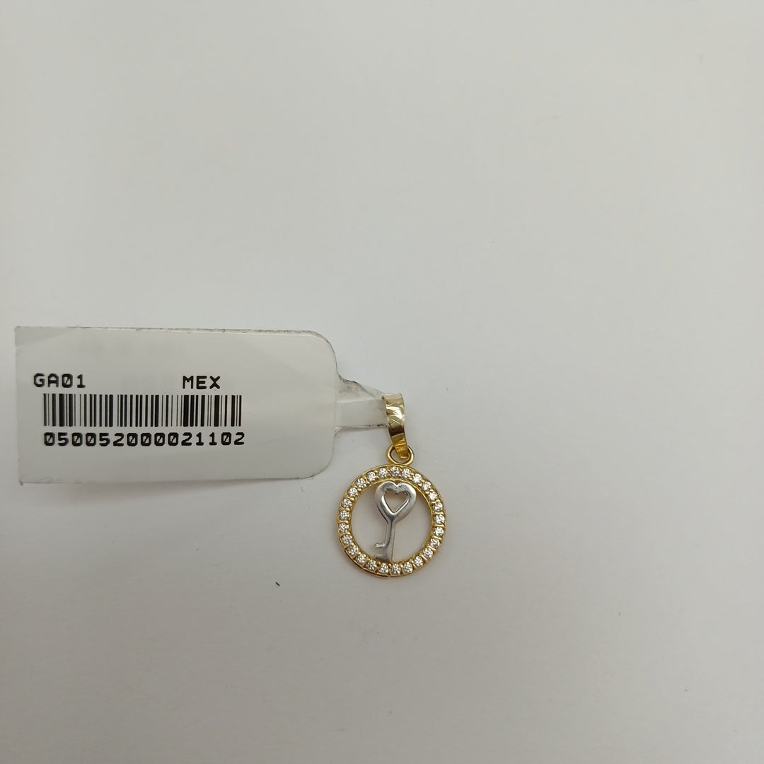 DIJES LLAVE C/CIRCONIAS ORO 10K 0.6 GR (NUEVO)