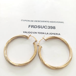 ARRACADAS PAR ORO 10 K 3.9 GRMS (SEMINUEVO)