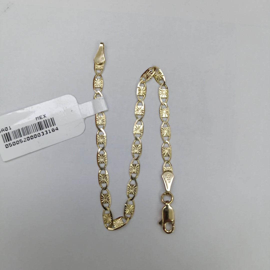 PULSERAS GUCHI ORO 14K 18 CM 2.8 GR (NUEVO)