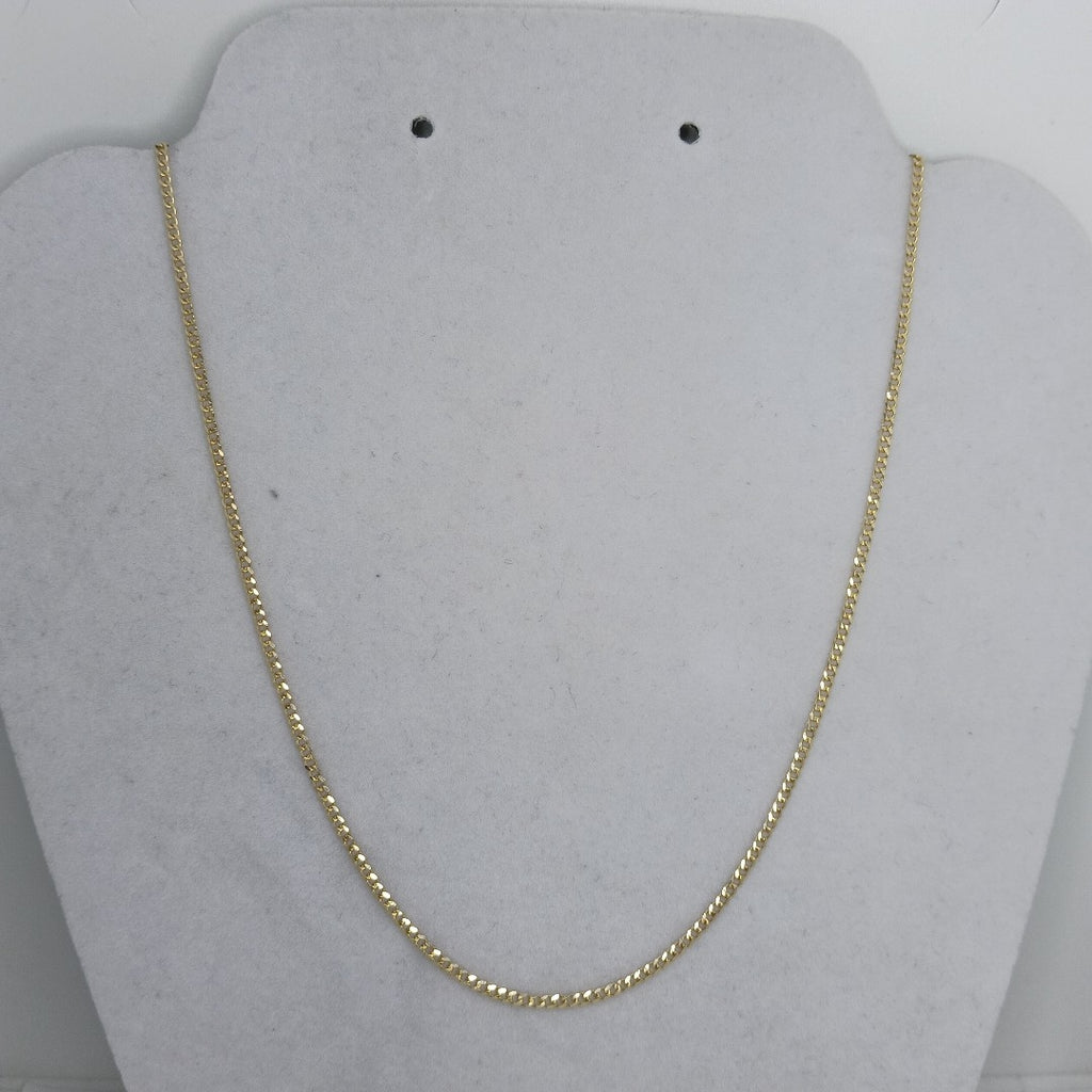 CADENAS TEJIDO BARBADA ORO 10K 55 CM 3.9 GR (NUEVO)