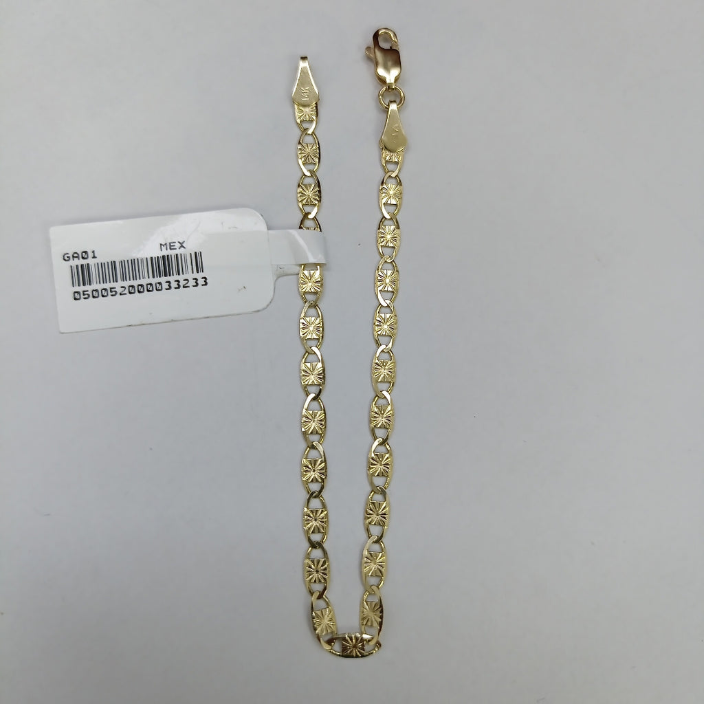PULSERAS GUCHI ORO 14K 18 CM 2.9 GR (NUEVO)