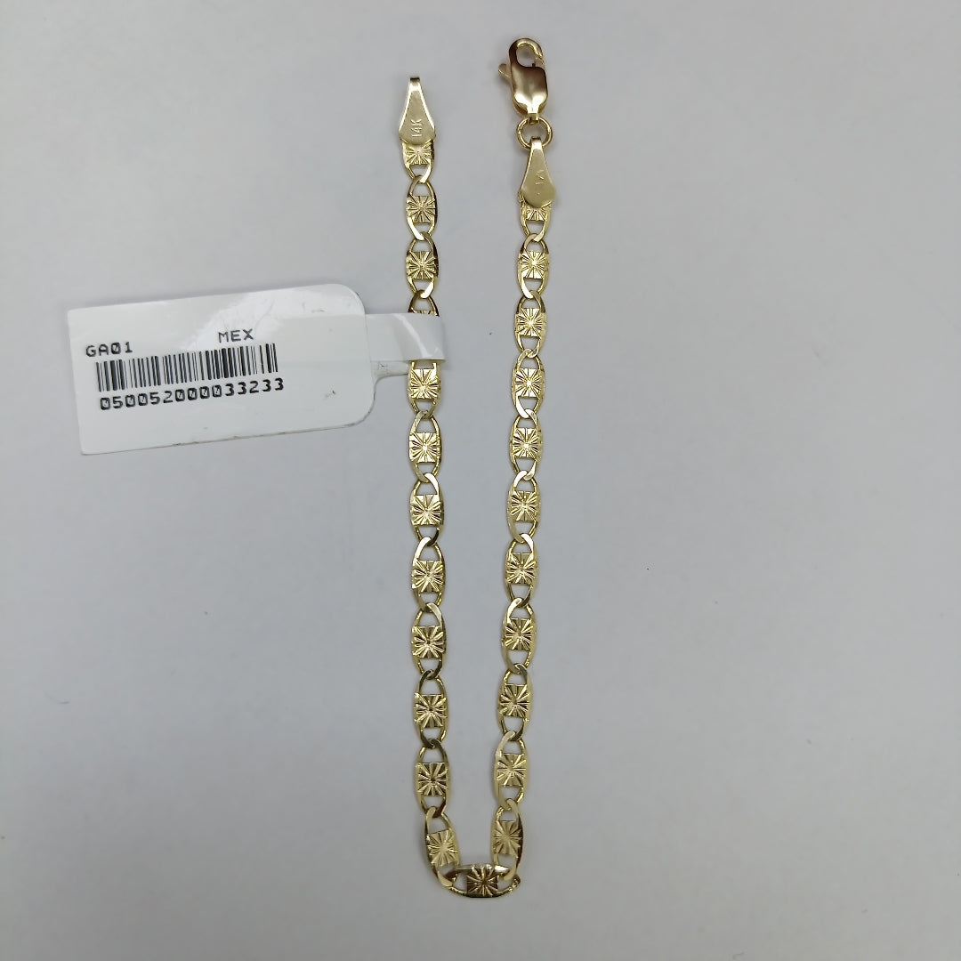 PULSERAS GUCHI ORO 14K 18 CM 2.9 GR (NUEVO)