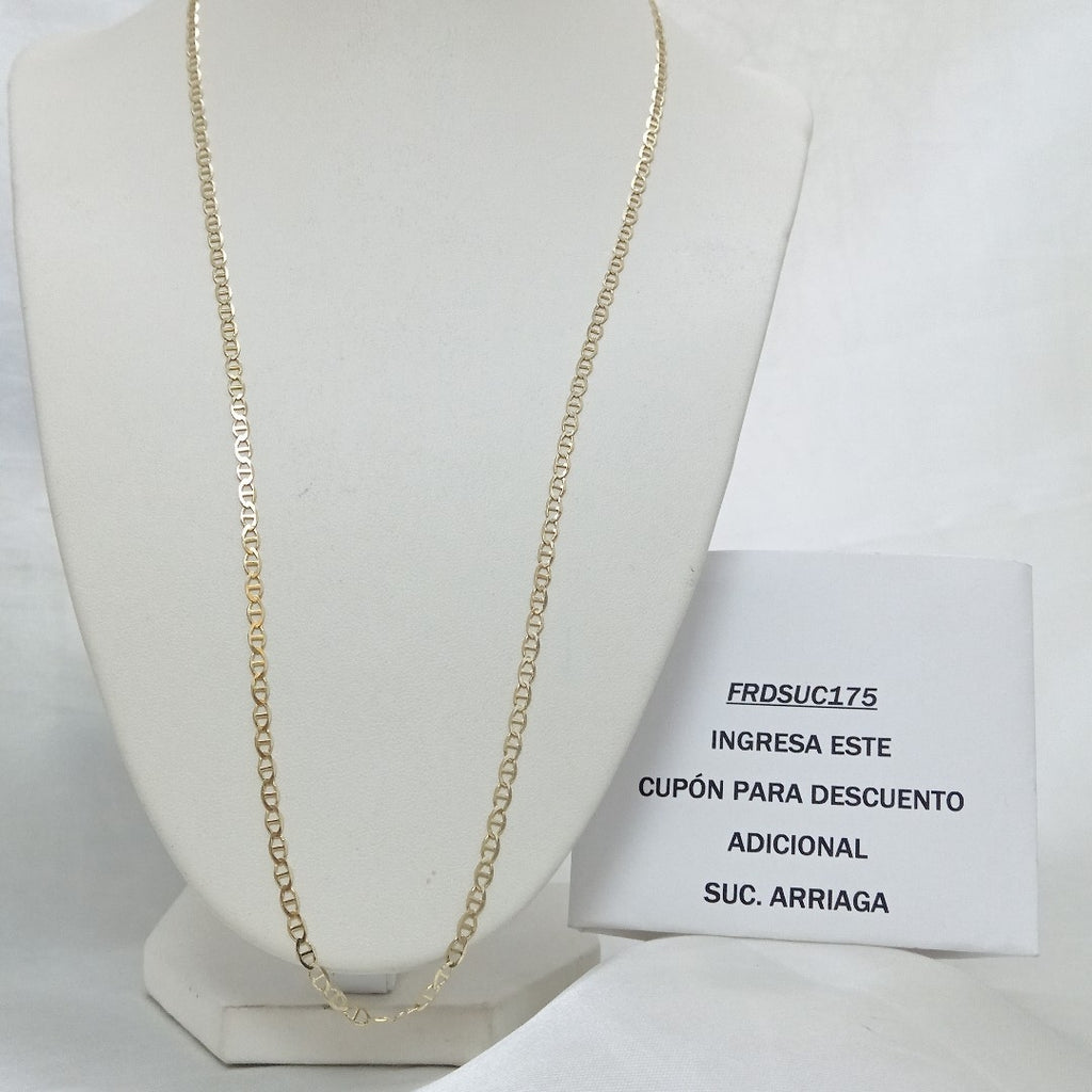 CADENAS TEJIDO GUCHI ORO 10K 60 CM 4.2 GR (NUEVO)