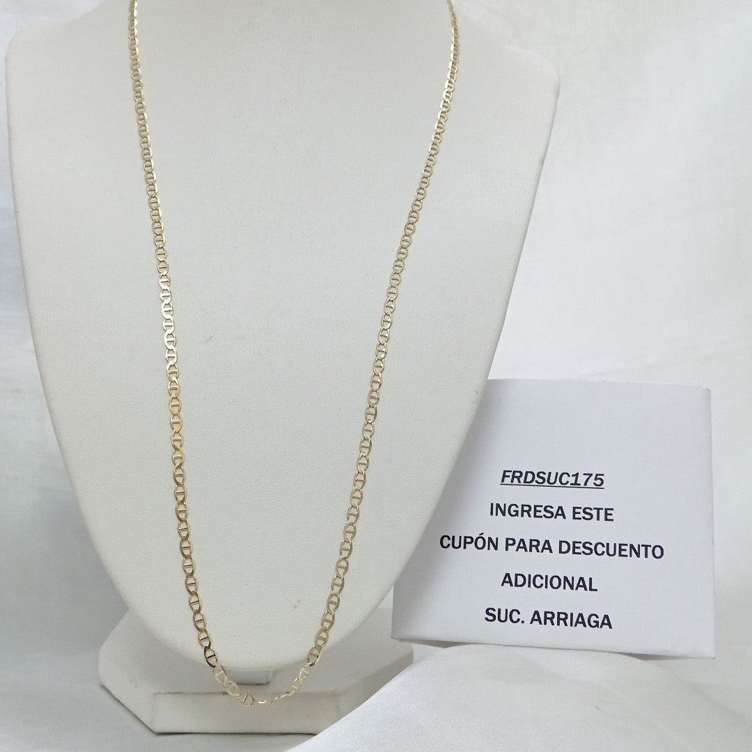 CADENAS TEJIDO GUCHI ORO 10K 60 CM 4.2 GR (NUEVO)