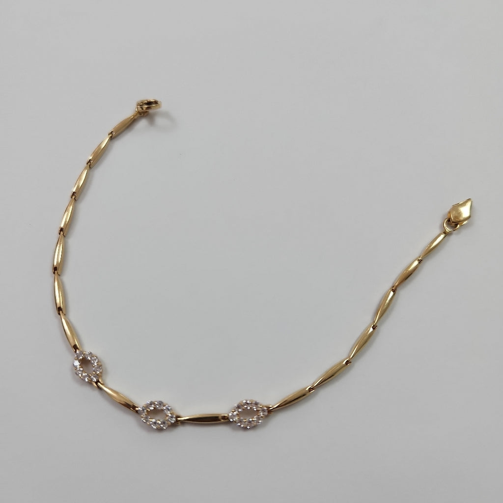 PULSERA RIGIDA ORO 14 K 4.8 GRMS (SEMINUEVO)