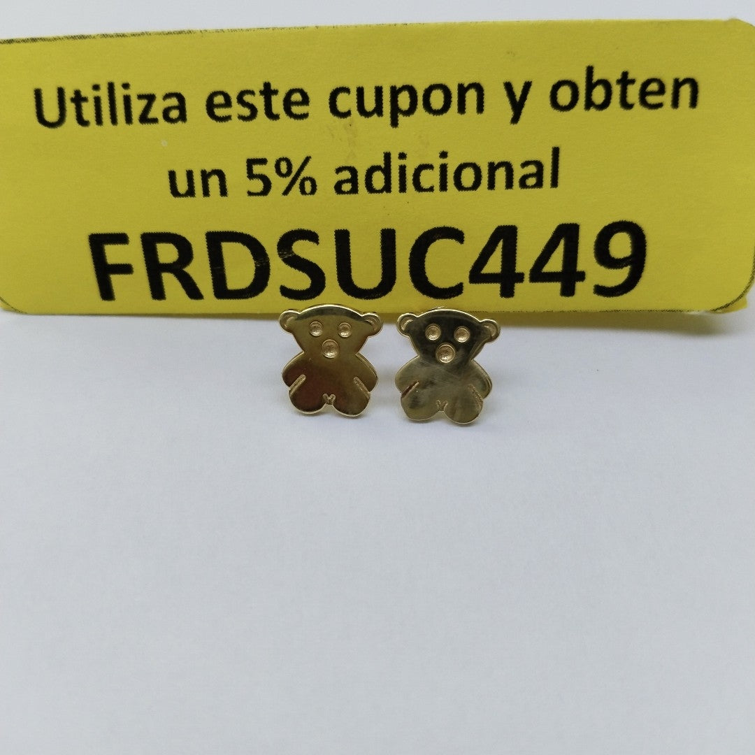 BROQUELES PAR ORO 14 K 1,50 GRMS (SEMINUEVO)