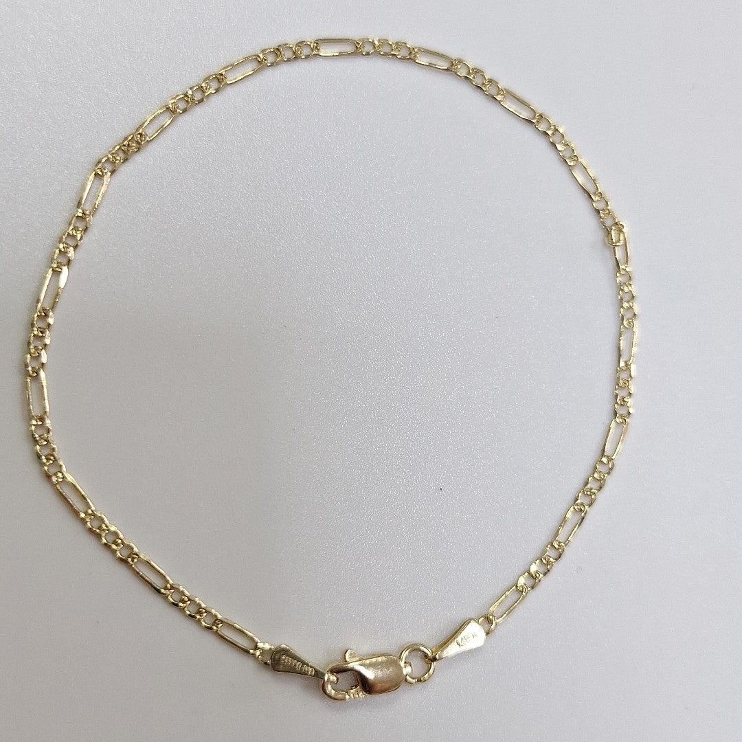 PULSERAS 3X1 ORO 14K 18 CM 1.5 GR (NUEVO)