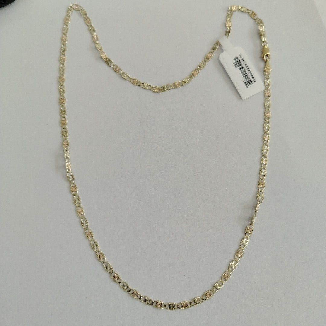 CADENAS TEJIDO GUCHI ORO 10K 55 CM 6.8 GR (NUEVO)