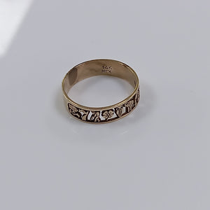 ARGOLLA DE LA SUERTE ORO 14 K 2.8 GRMS (SEMINUEVO)