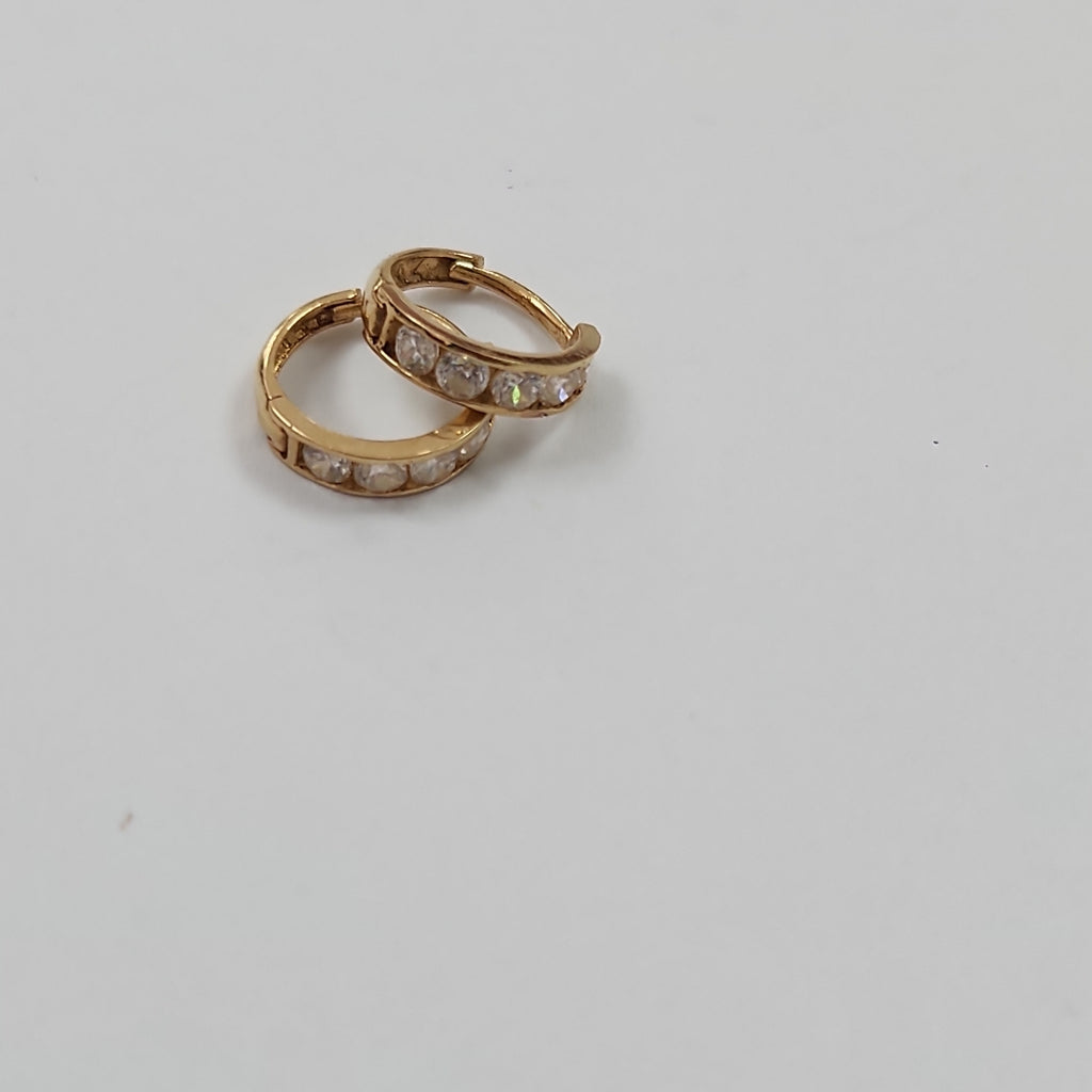 ARRACADAS PAR ORO 14 K 1,20 GRMS (SEMINUEVO)