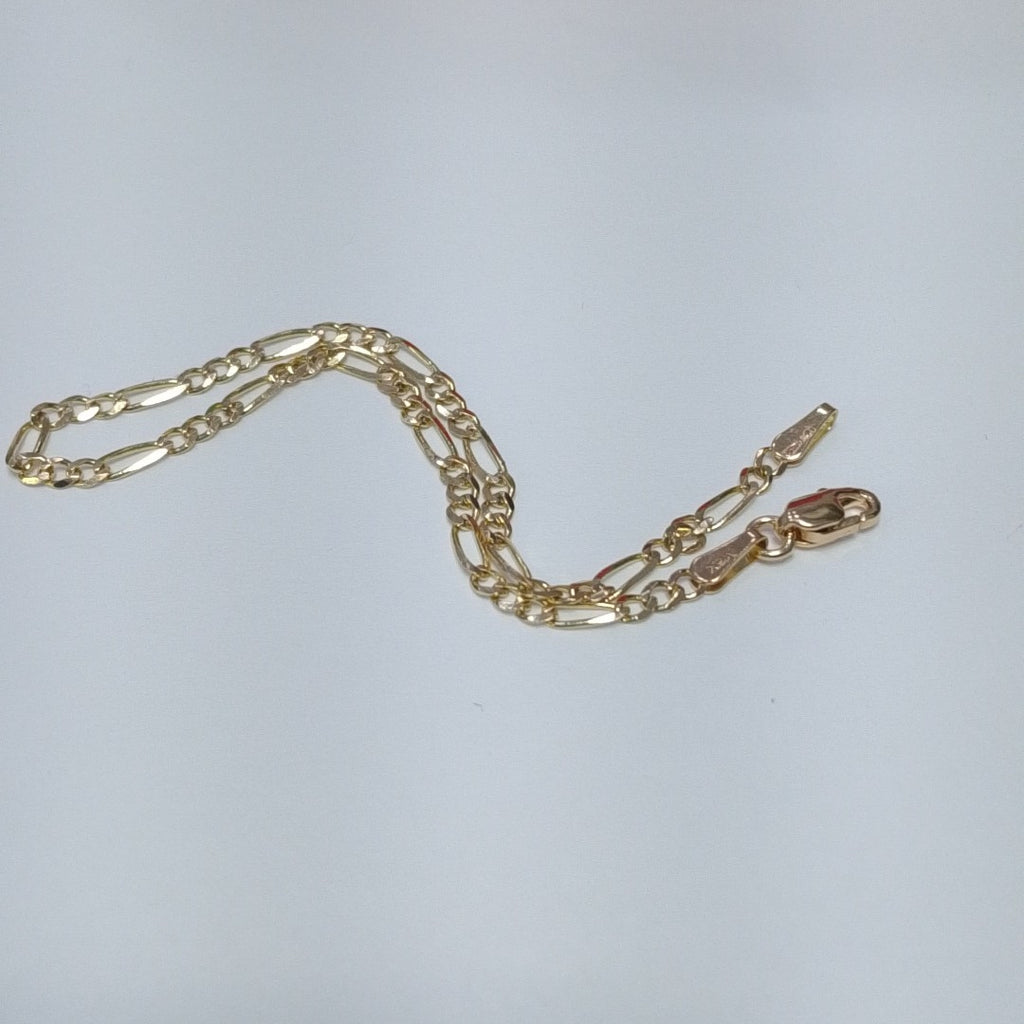 PULSERAS TEJIDO 3X1 ORO 14K 18 CM 1.9 GR (NUEVO)