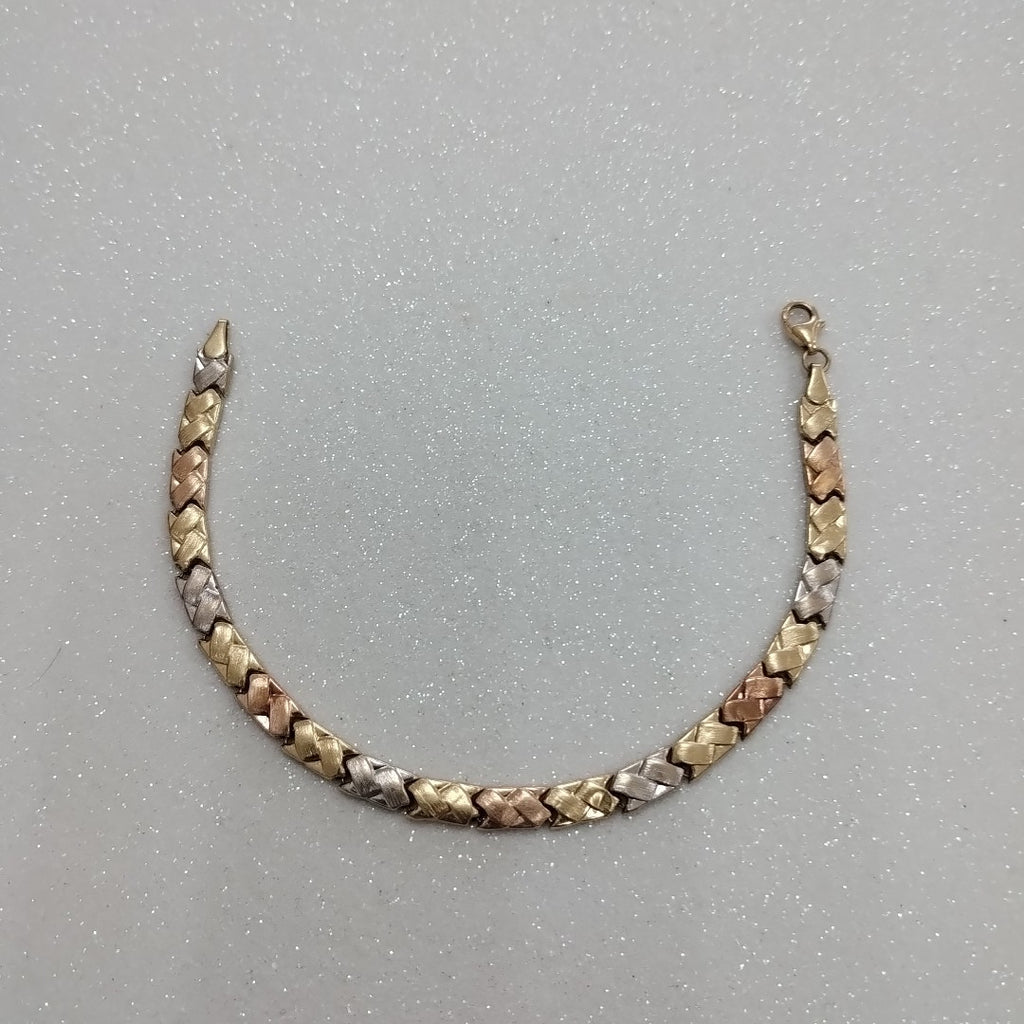 PULSERA ORO, ORO COMBINADO 14 K 4.6 GRMS (SEMINUEVO)