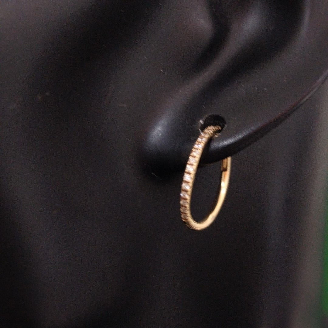ARRACADAS PAR ORO 14 K 1.8 GRMS (SEMINUEVO)