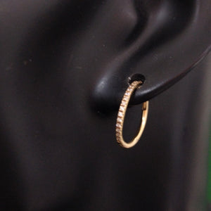 ARRACADAS PAR ORO 14 K 1.8 GRMS (SEMINUEVO)
