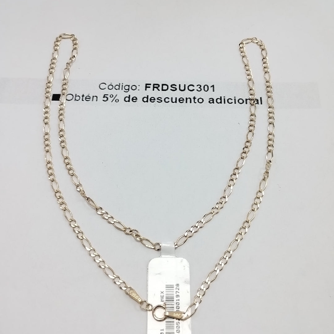 CADENAS TEJIDO 3X1 ORO 10K 55 CM 4.1 GR (NUEVO)