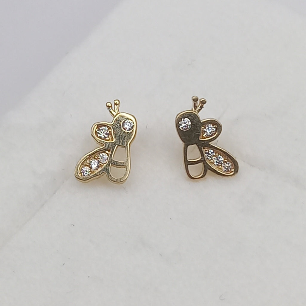 ARETES PAR ORO 14 K 1 GRMS (SEMINUEVO)