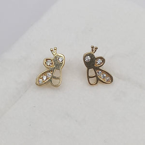 ARETES PAR ORO 14 K 1 GRMS (SEMINUEVO)