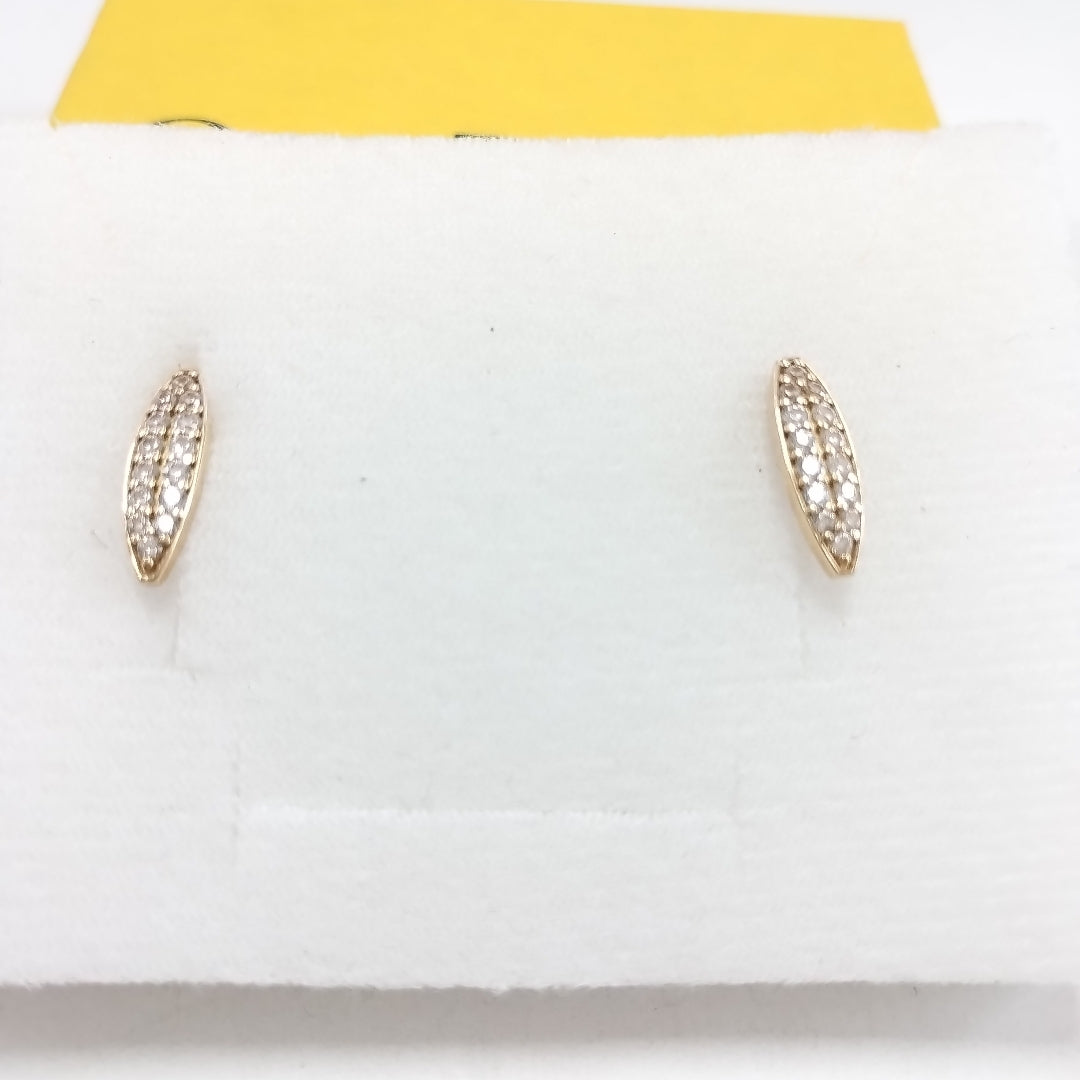 BROQUELES ORO 14K 1.8 (NUEVO)