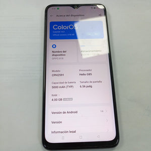 CELULAR OPPO A18 CPH2591 128 GB 4 GB RAM