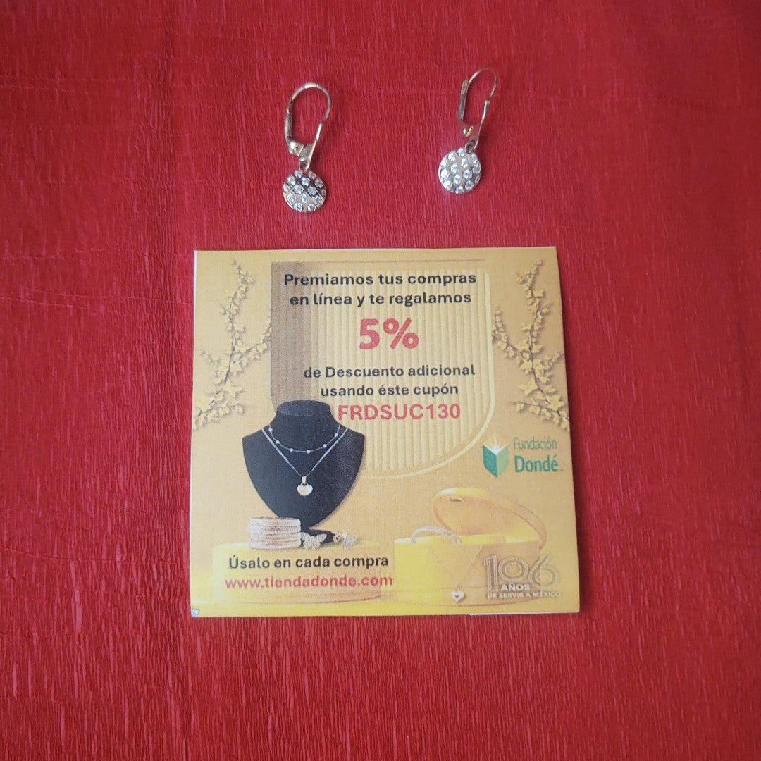 BROQUELES ORO 14K 2.4 (NUEVO)