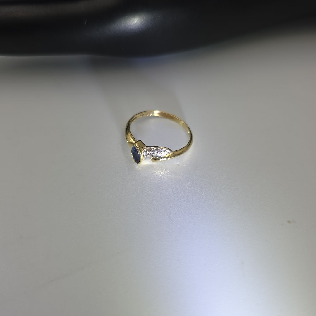 ANILLO ORO,RODIADO 14 K 1,90 GRMS (SEMINUEVO)
