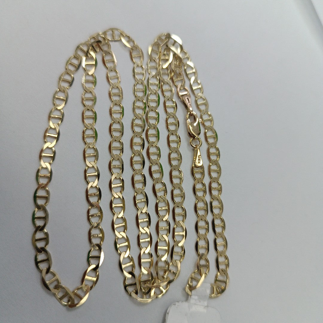 CADENAS TEJIDO MARINERA ORO 14K 60 CM 8.8 GR (NUEVO)
