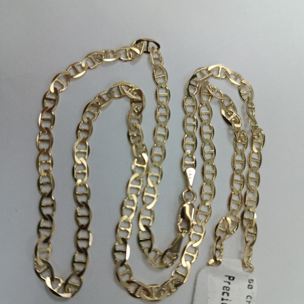 CADENAS TEJIDO MARINERA ORO 14K 50 CM 7.8 GR (NUEVO)