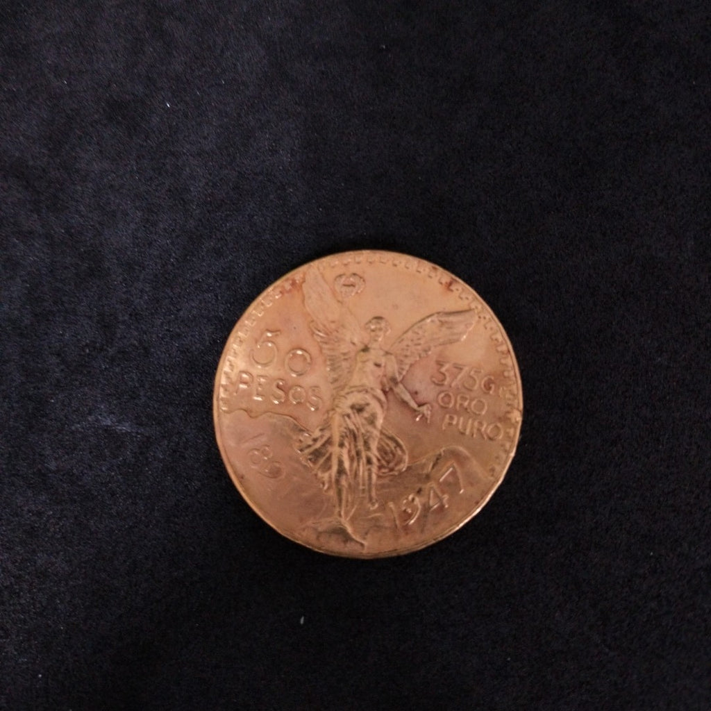 K1 41.6 GRMS 21 K IDENTIFICACIÓN OTRO MONEDAS PESOS 50 PESOS MATERIALES (SEMINUEVO)