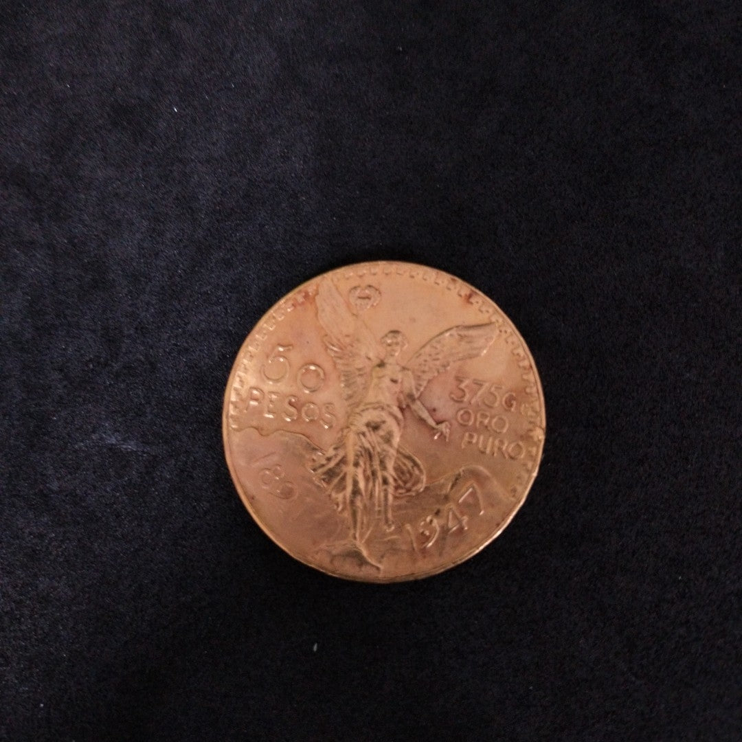 K1 41.6 GRMS 21 K IDENTIFICACIÓN OTRO MONEDAS PESOS 50 PESOS MATERIALES (SEMINUEVO)