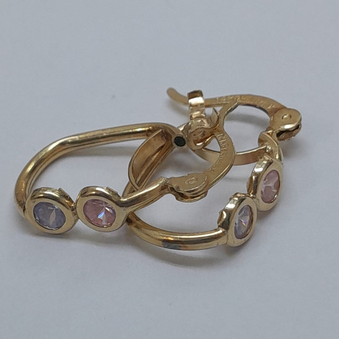 ARETES PAR ORO 14 K 1.9 GRMS (SEMINUEVO)