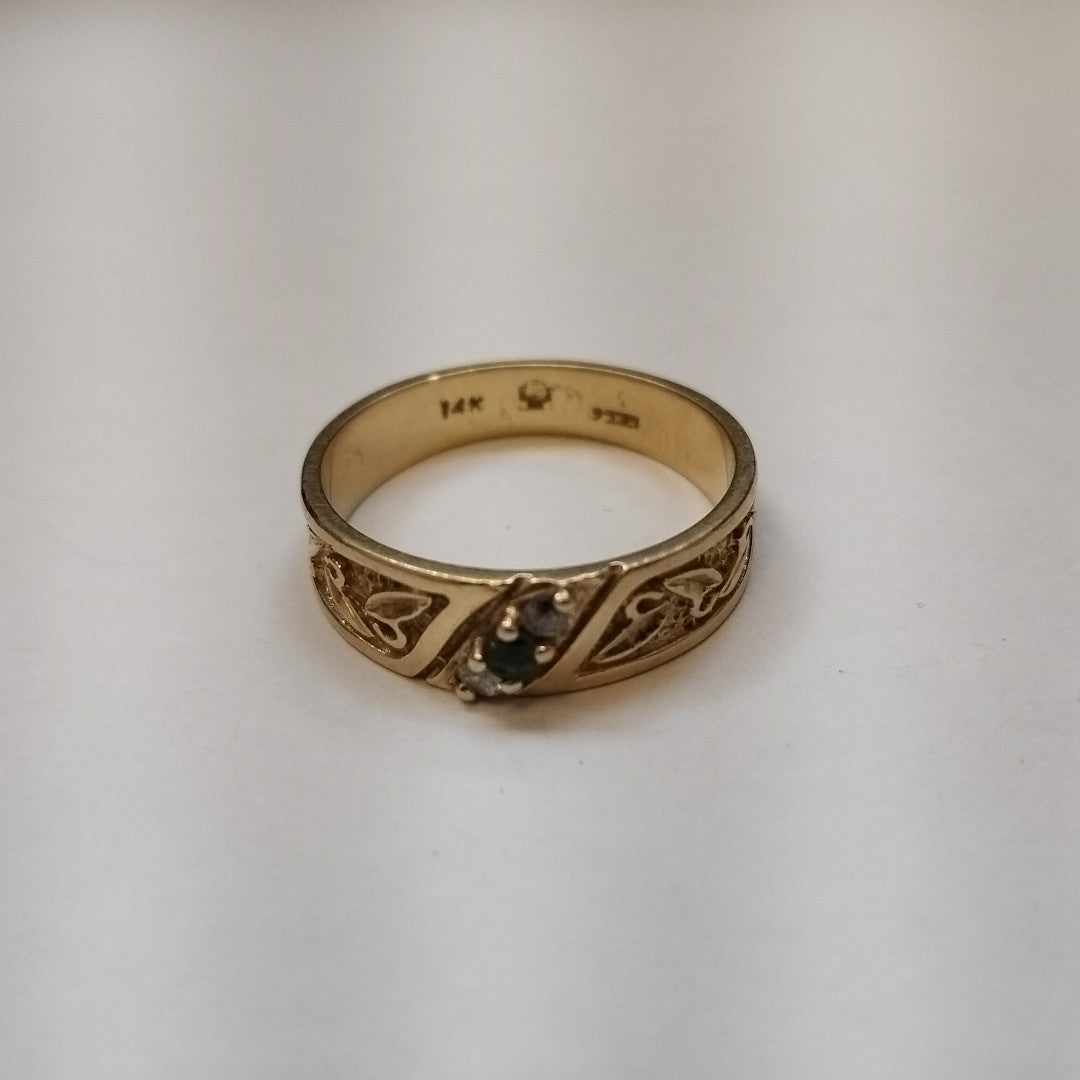 ANILLO ORO 14 K 3.4 GRMS (SEMINUEVO)