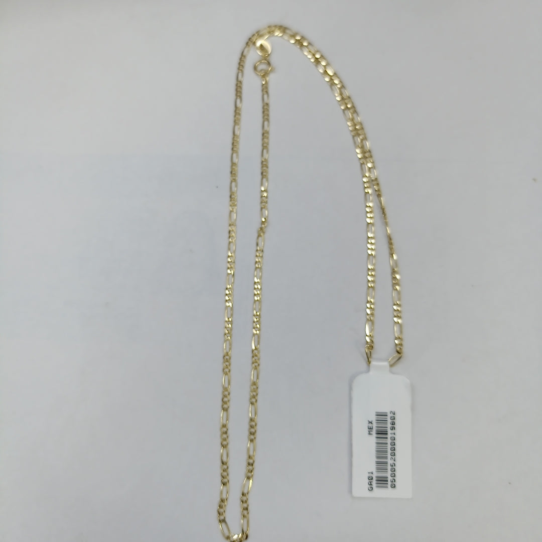CADENAS TEJIDO 3X1 ORO 10K 55 CM 3.2 GR (NUEVO)