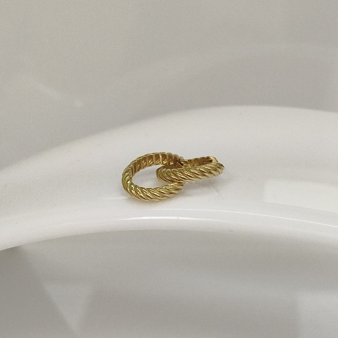 ARRACADAS PAR ORO 14 K 2 GRMS (SEMINUEVO)