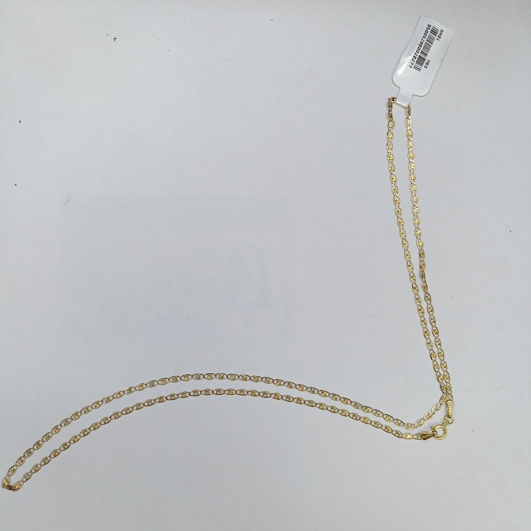 CADENAS TEJIDO GUCHI ORO 10K 60 CM 3.2 GR (NUEVO)